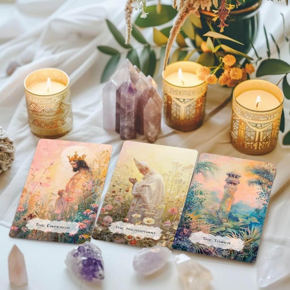 免運 預購❤️莉莉塔羅❤️無牌盒 正版 Springscape tarot 春景塔羅牌卡 偉特 卡牌 占卜-細節圖7