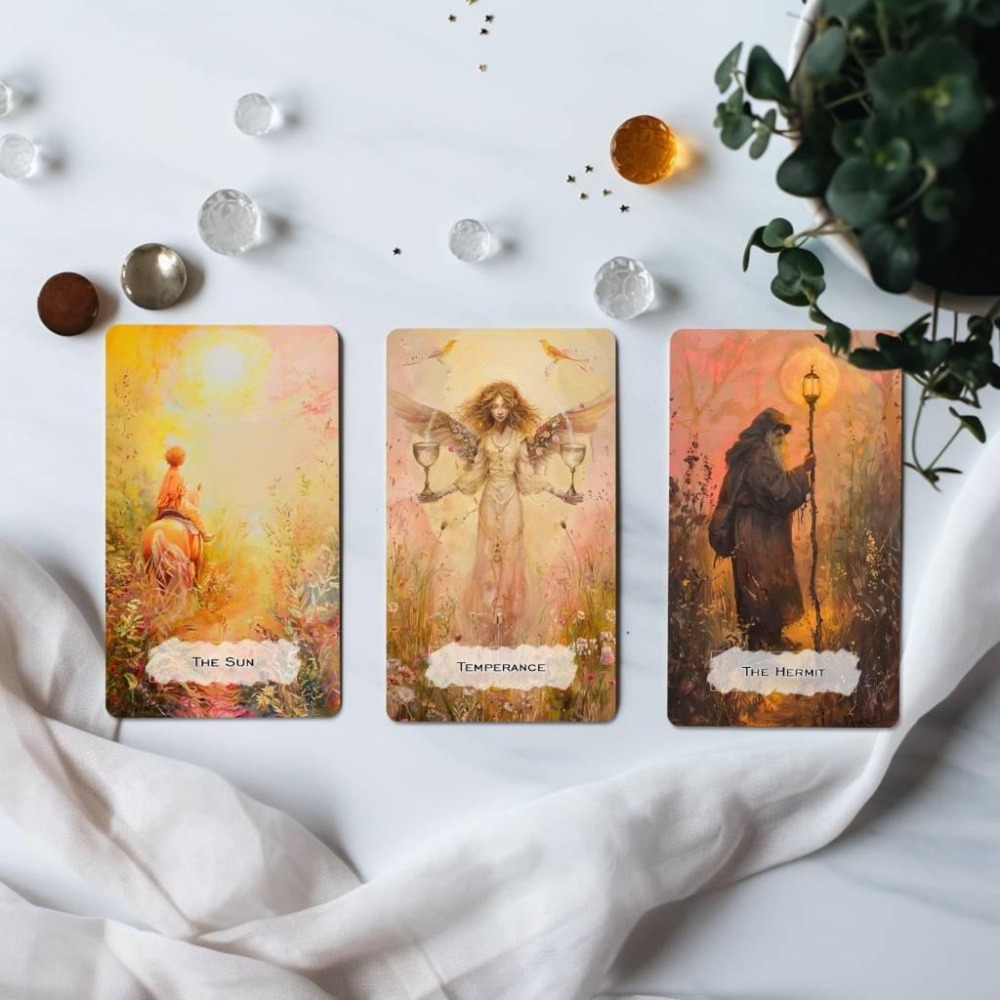 免運 預購❤️莉莉塔羅❤️無牌盒 正版 Springscape tarot 春景塔羅牌卡 偉特 卡牌 占卜-細節圖8