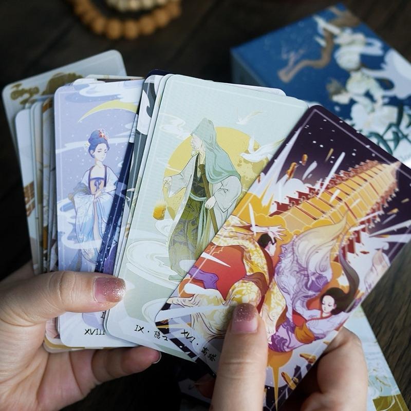 免運 ❤️莉莉塔羅❤️正版 Song of Cloud Tarot乘風令塔羅牌卡 偉特 卡牌 占卜卡牌-細節圖2