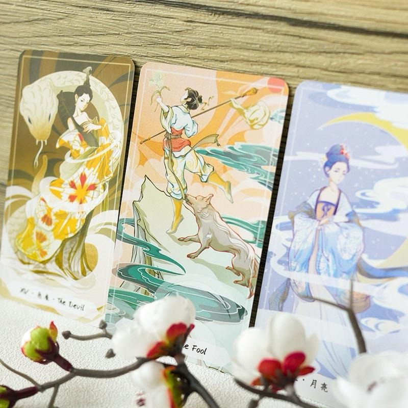 免運 ❤️莉莉塔羅❤️正版 Song of Cloud Tarot乘風令塔羅牌卡 偉特 卡牌 占卜卡牌-細節圖4