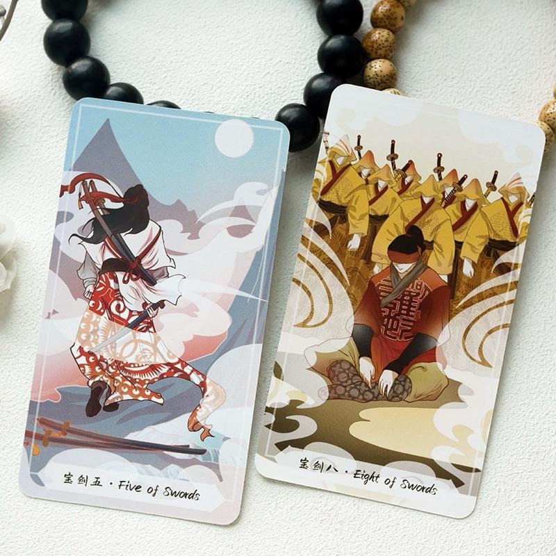 免運 ❤️莉莉塔羅❤️正版 Song of Cloud Tarot乘風令塔羅牌卡 偉特 卡牌 占卜卡牌-細節圖5