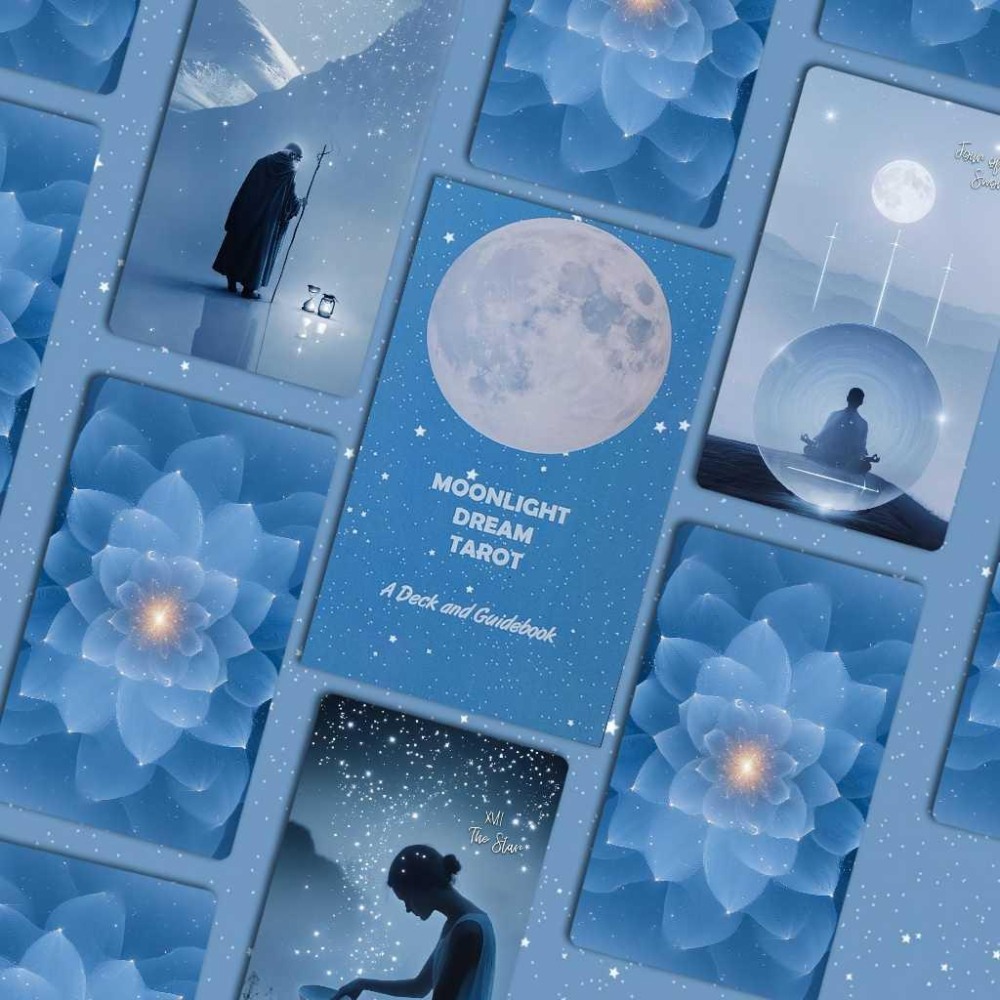 免運 現貨❤️莉莉塔羅❤️正版 Moonlight Dream Tarot 月光夢塔羅 占卜 算命 塔羅牌-細節圖2