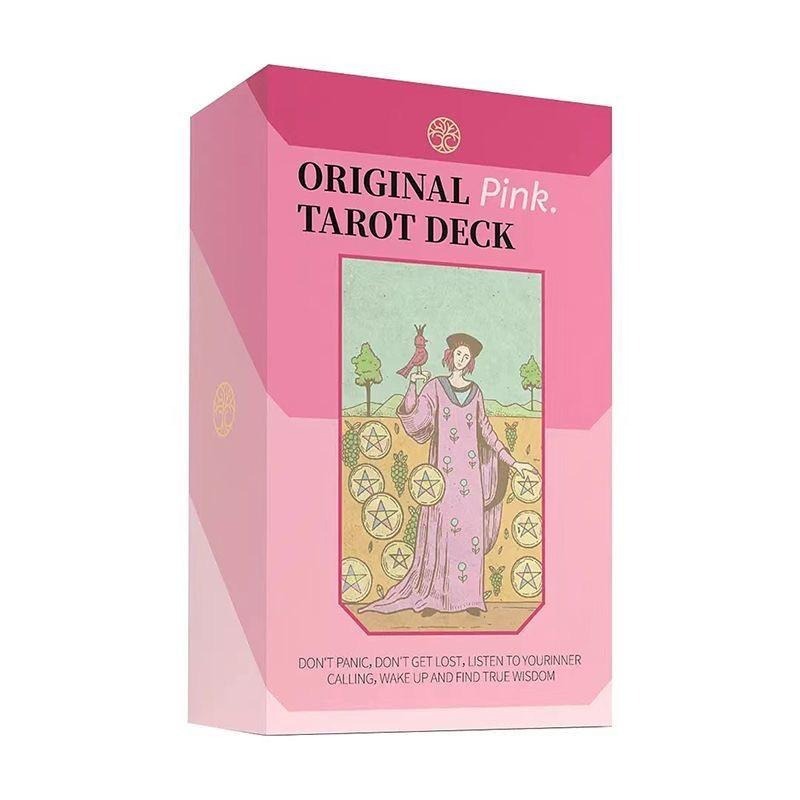 現貨❤️莉莉塔羅❤️正版 Oringinal Pink Tarot粉彩塔羅牌卡 偉特 卡牌 占卜卡牌 新手專用 粉紅色-細節圖2