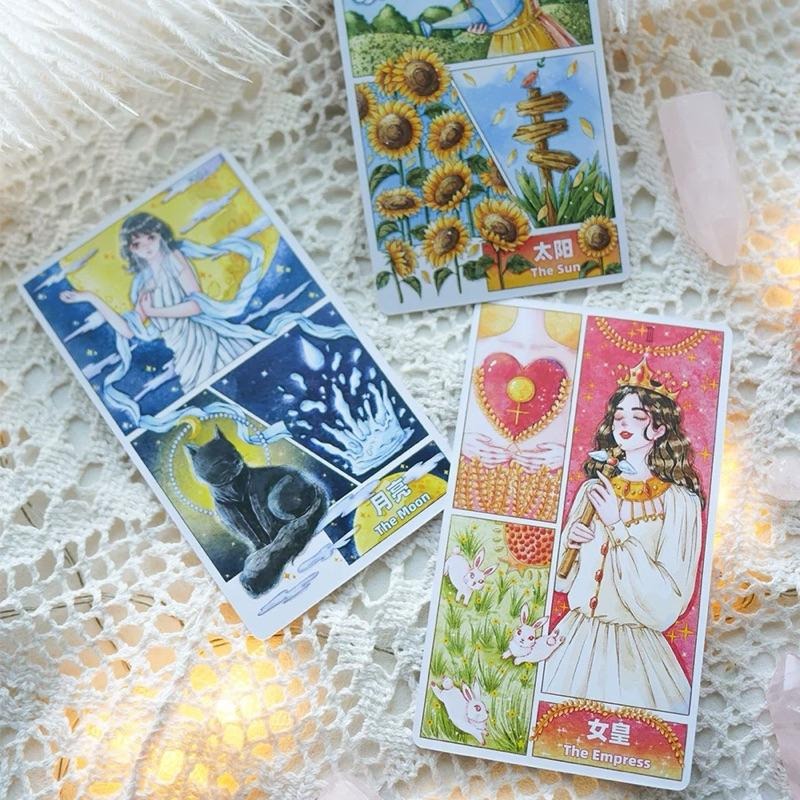 免運 預購❤️莉莉塔羅❤️正版 Storyboard Tarot分鏡塔羅牌 偉特 卡牌 占卜卡牌 夢幻 唯美 故事-細節圖4