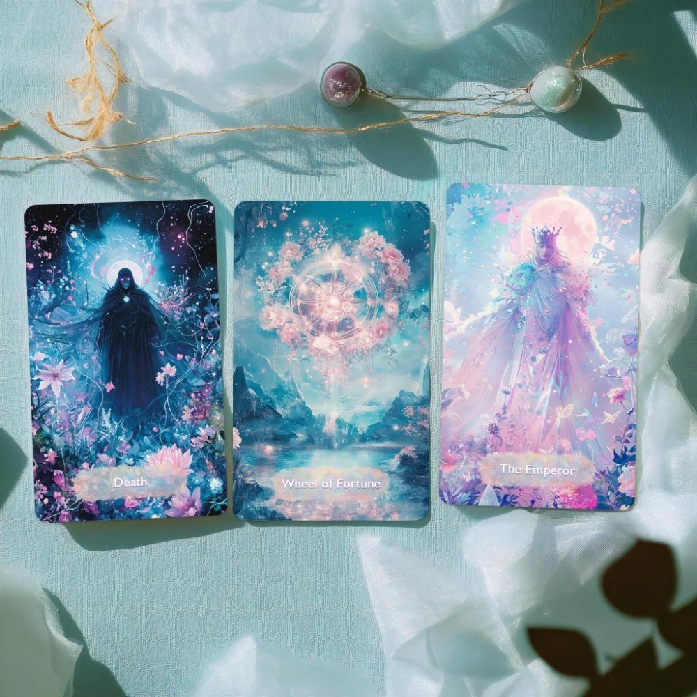 免運 預購❤️莉莉塔羅❤️正版 無牌盒 Mystical Realm Tarot 神祕境界塔羅牌卡 偉特 卡牌 占卜-細節圖2