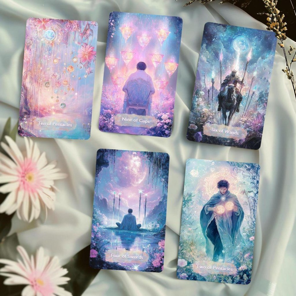 免運 預購❤️莉莉塔羅❤️正版 無牌盒 Mystical Realm Tarot 神祕境界塔羅牌卡 偉特 卡牌 占卜-細節圖4