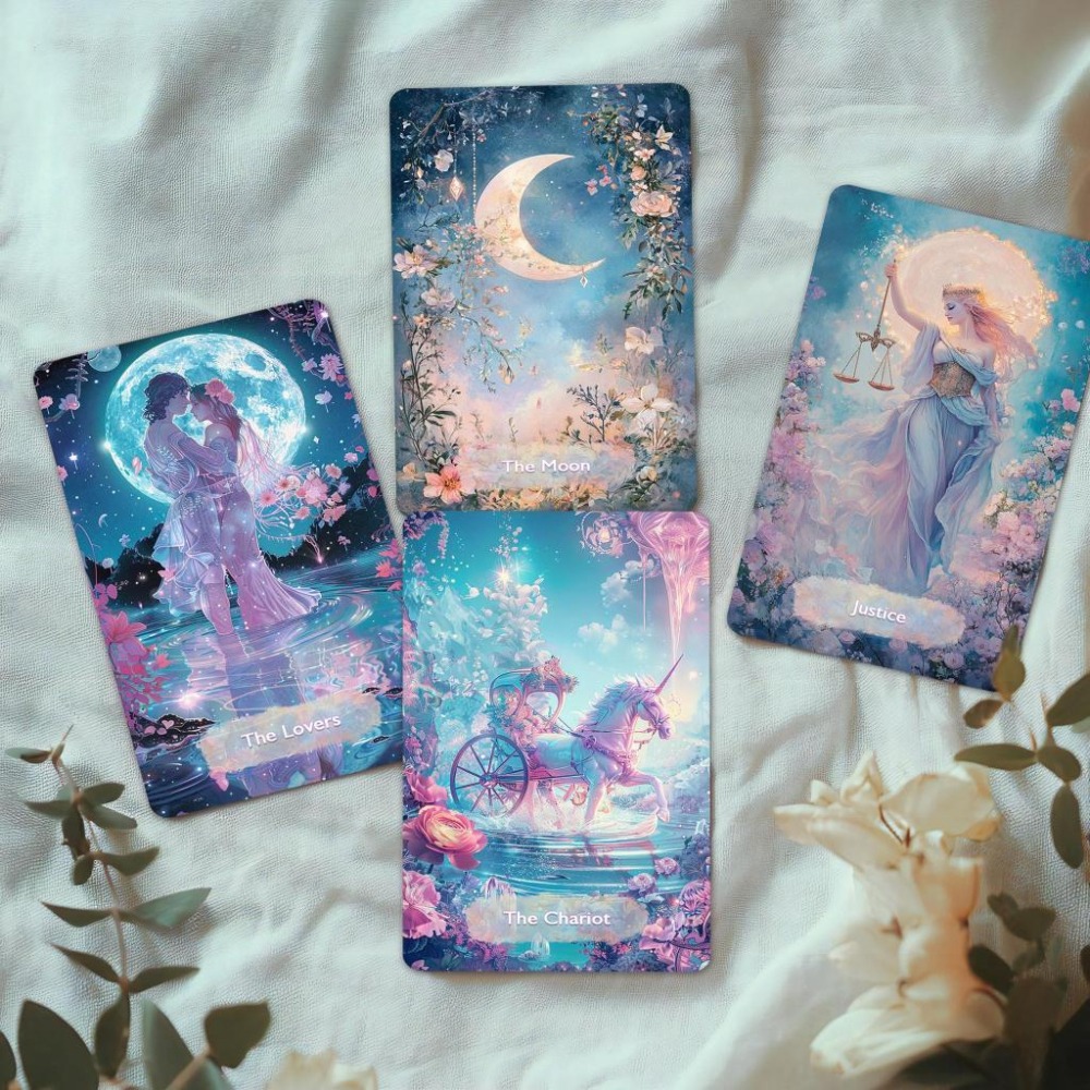 免運 預購❤️莉莉塔羅❤️正版 無牌盒 Mystical Realm Tarot 神祕境界塔羅牌卡 偉特 卡牌 占卜-細節圖8