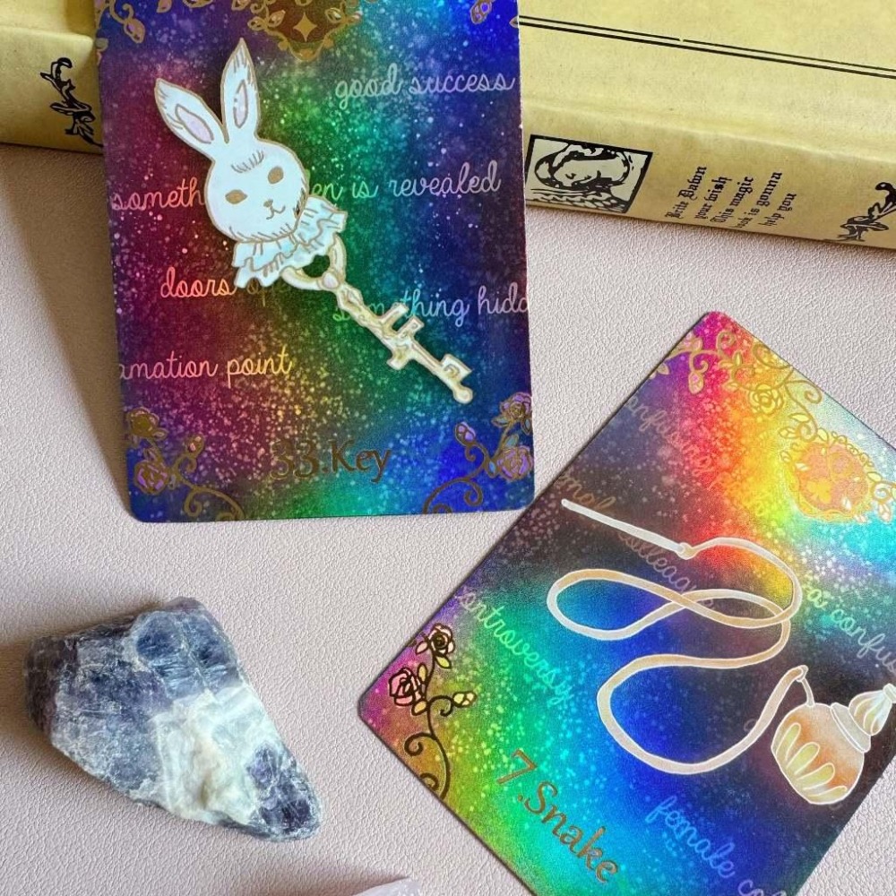 免運 預購❤️莉莉塔羅❤️正版 Alice＇s Illusory Dream Lenorman愛麗絲夢幻雷諾曼卡 占卜-細節圖4