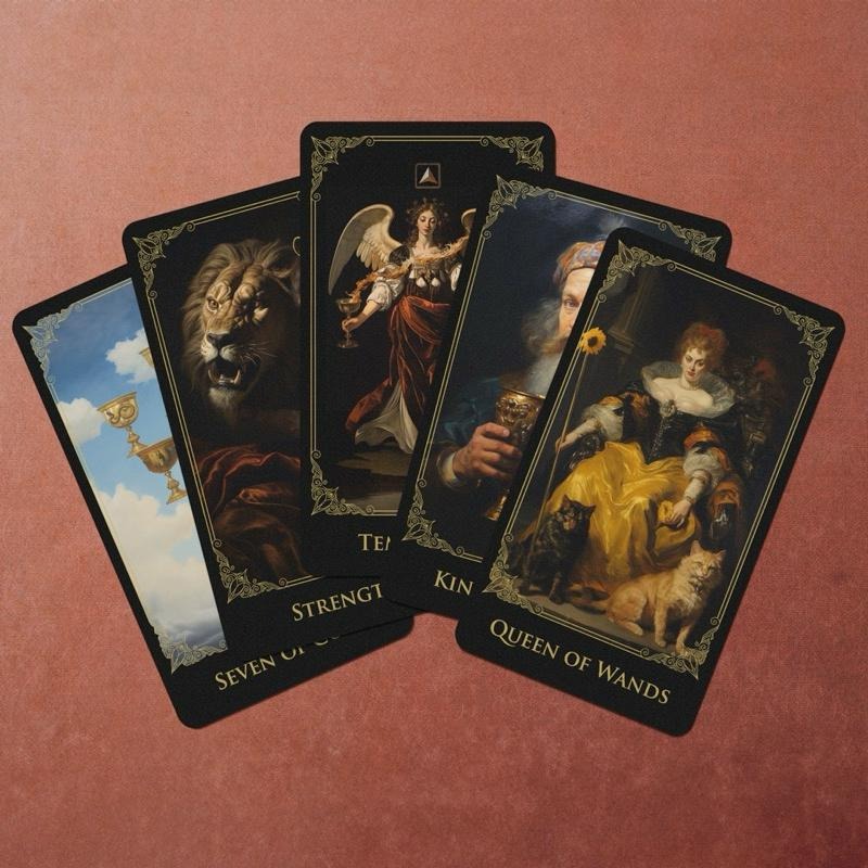 免運 預購❤️莉莉塔羅❤️正版 巴洛克塔羅牌 Baroque Tarot  偉特 卡牌 占卜-細節圖2