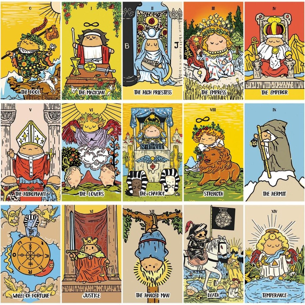 預購❤️莉莉塔羅❤️正版 Potato Waite Tarot 馬鈴薯韋特塔羅牌 偉特 卡牌 占卜卡牌-細節圖2