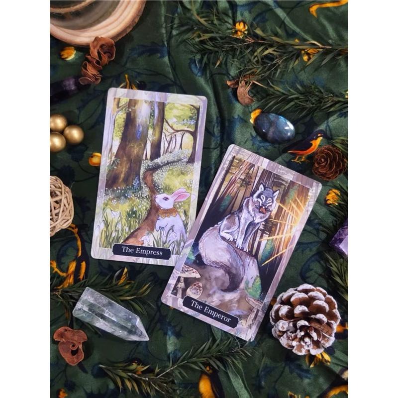 ❤️莉莉塔羅❤️正版 Spirits of the Woodland Tarot 林地精靈塔羅牌 偉特 卡牌 占卜卡牌-細節圖4