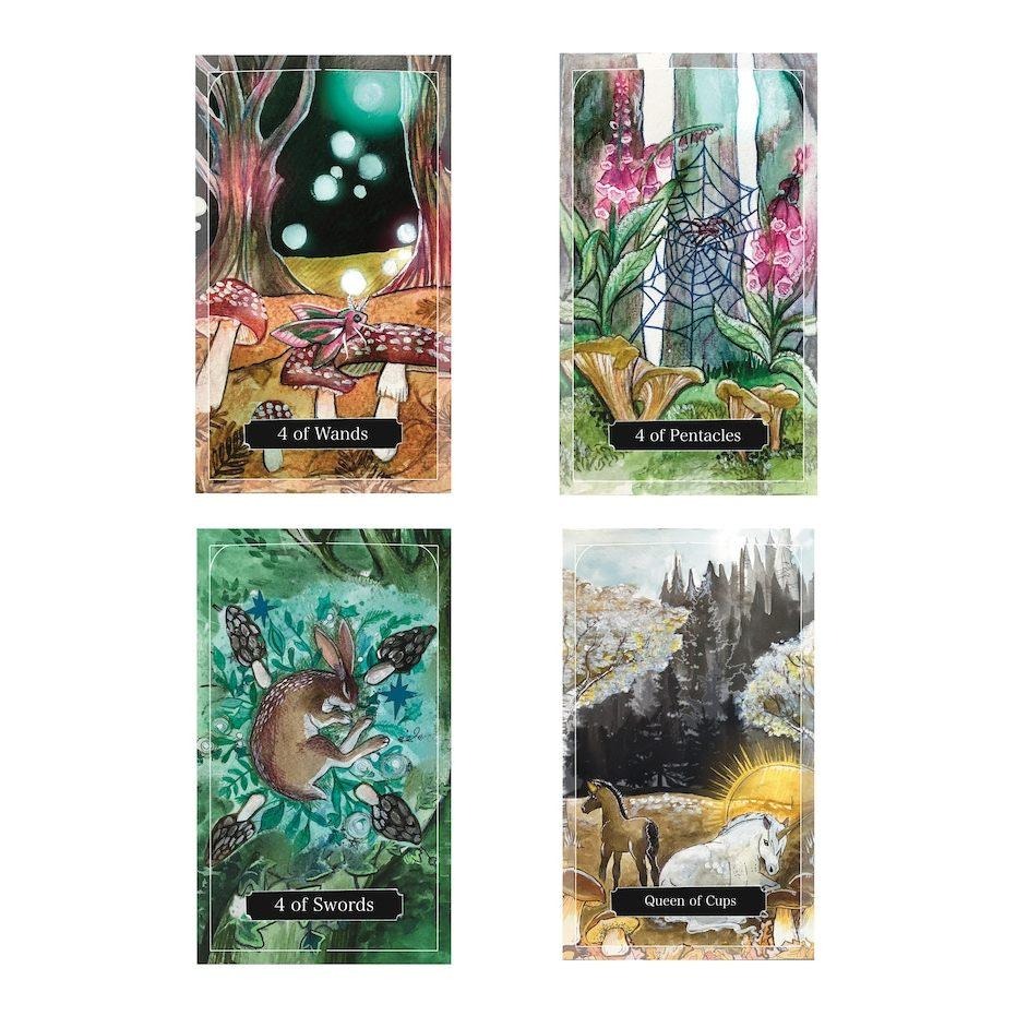 ❤️莉莉塔羅❤️正版 Spirits of the Woodland Tarot 林地精靈塔羅牌 偉特 卡牌 占卜卡牌-細節圖7