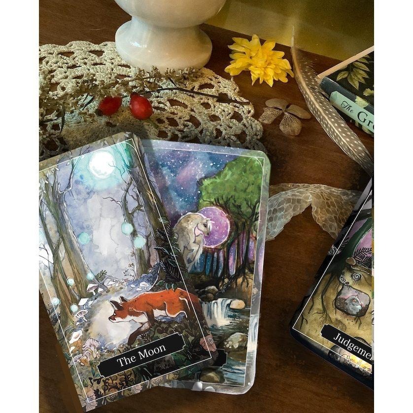 ❤️莉莉塔羅❤️正版 Spirits of the Woodland Tarot 林地精靈塔羅牌 偉特 卡牌 占卜卡牌-細節圖8