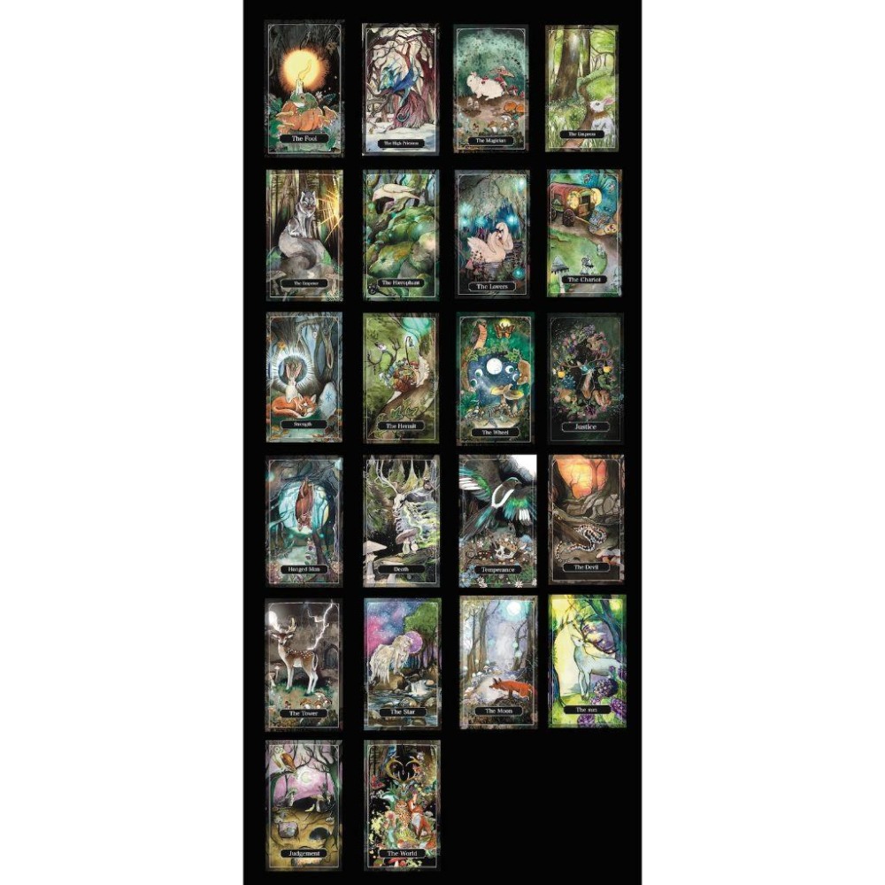 ❤️莉莉塔羅❤️正版 Spirits of the Woodland Tarot 林地精靈塔羅牌 偉特 卡牌 占卜卡牌-細節圖9