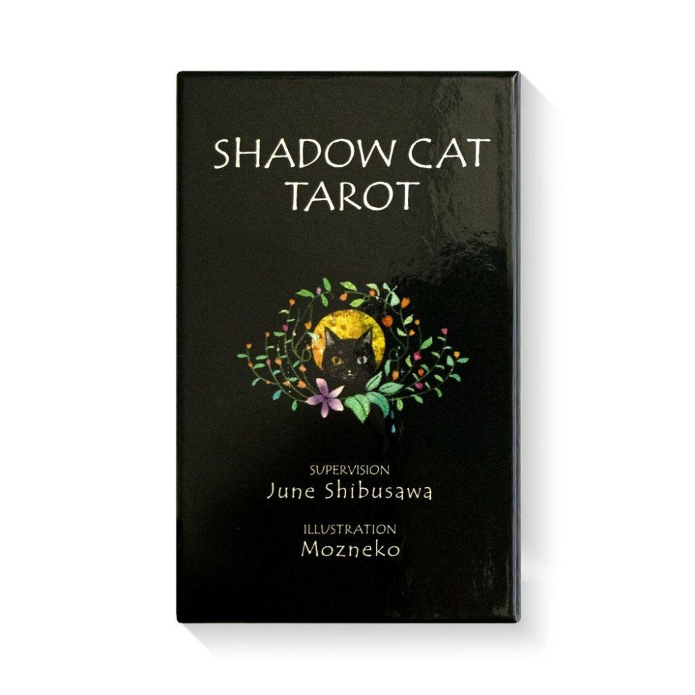 ❤️莉莉塔羅❤️正版 日本 神諭卡 Shadow Cat Tarot 黑貓占卜卡 影貓塔羅牌 偉特 卡牌 占卜卡牌-細節圖2