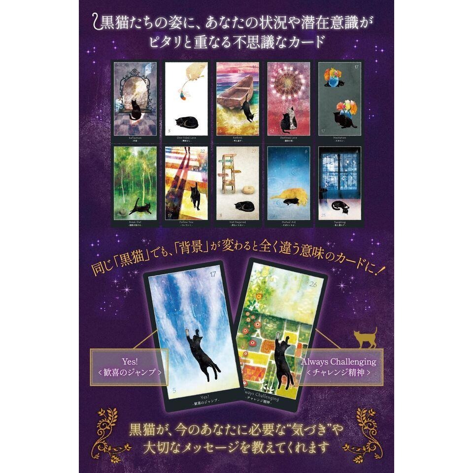 ❤️莉莉塔羅❤️正版 日本 神諭卡 Shadow Cat Tarot 黑貓占卜卡 影貓塔羅牌 偉特 卡牌 占卜卡牌-細節圖4