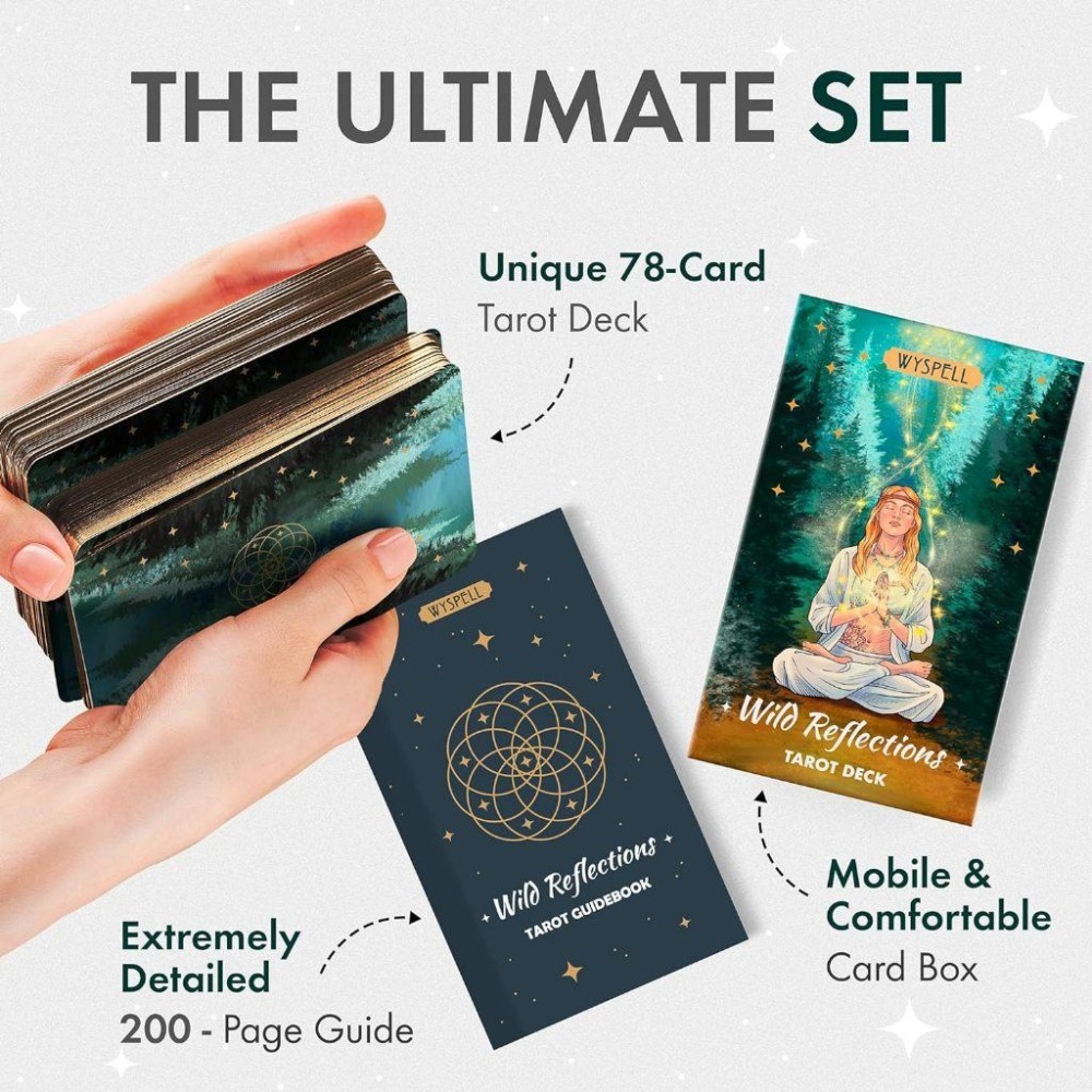 免運 ❤️莉莉塔羅❤️正版 Wild Reflections Tarot Cards塔羅牌卡 偉特 卡牌-細節圖6
