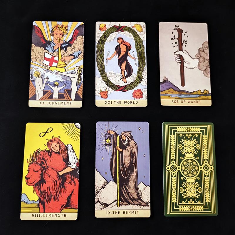 ❤️莉莉塔羅占卜❤️經典塔牌Oriainal tarot 塔羅牌卡 偉特 卡牌 占卜卡牌 新手 初階 祖母綠-細節圖2