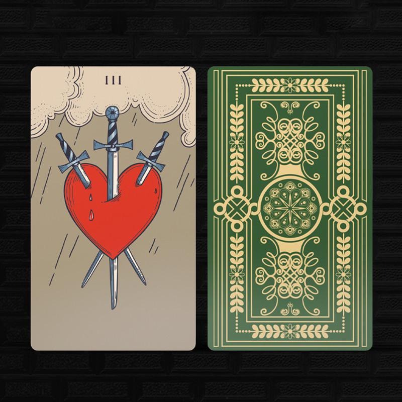 ❤️莉莉塔羅占卜❤️經典塔牌Oriainal tarot 塔羅牌卡 偉特 卡牌 占卜卡牌 新手 初階 祖母綠-細節圖6