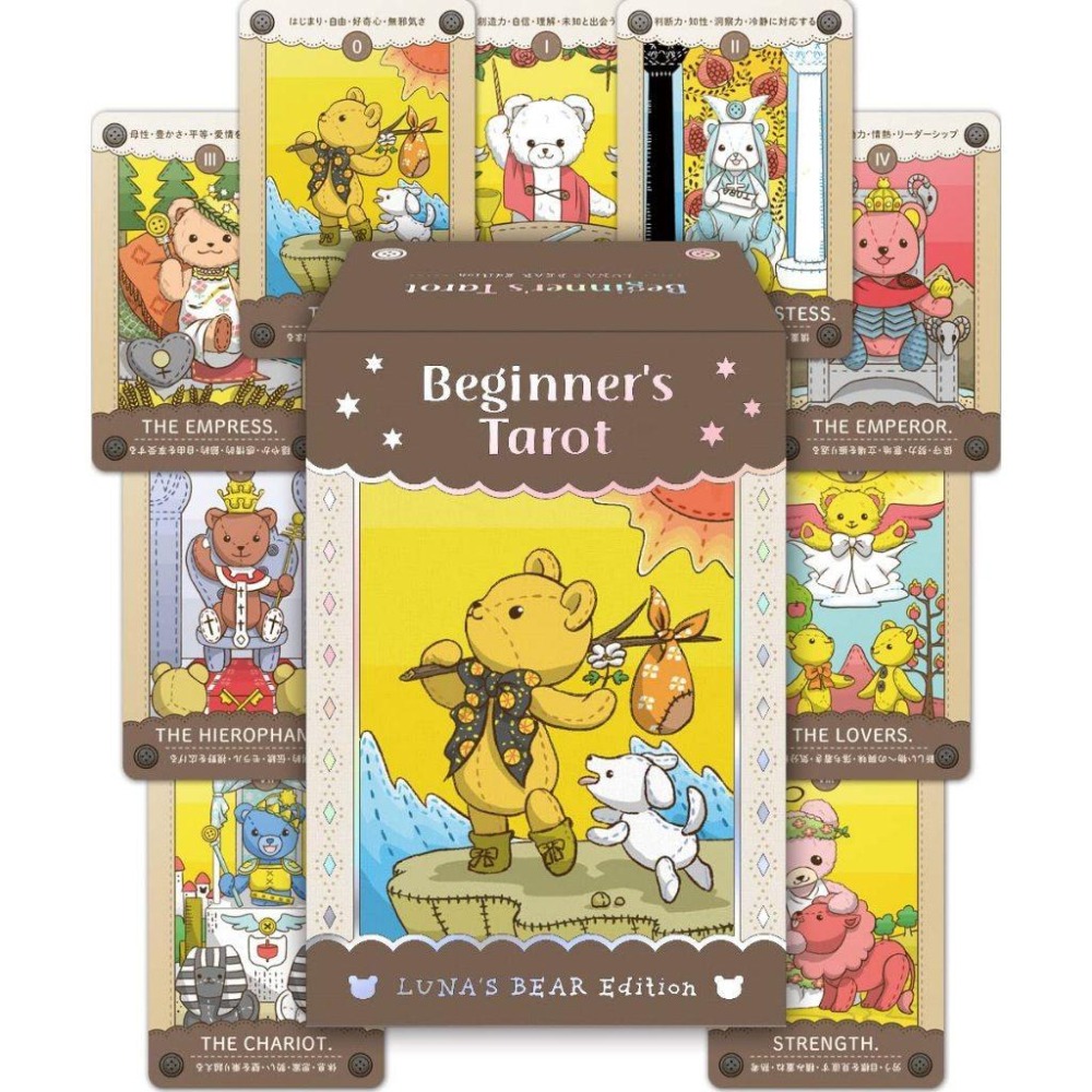 免運 ❤️莉莉塔羅占卜❤️正版 月之熊熊塔羅牌 Luna＇s Bear Tarot 塔羅牌卡 偉特 卡牌 占卜-細節圖6