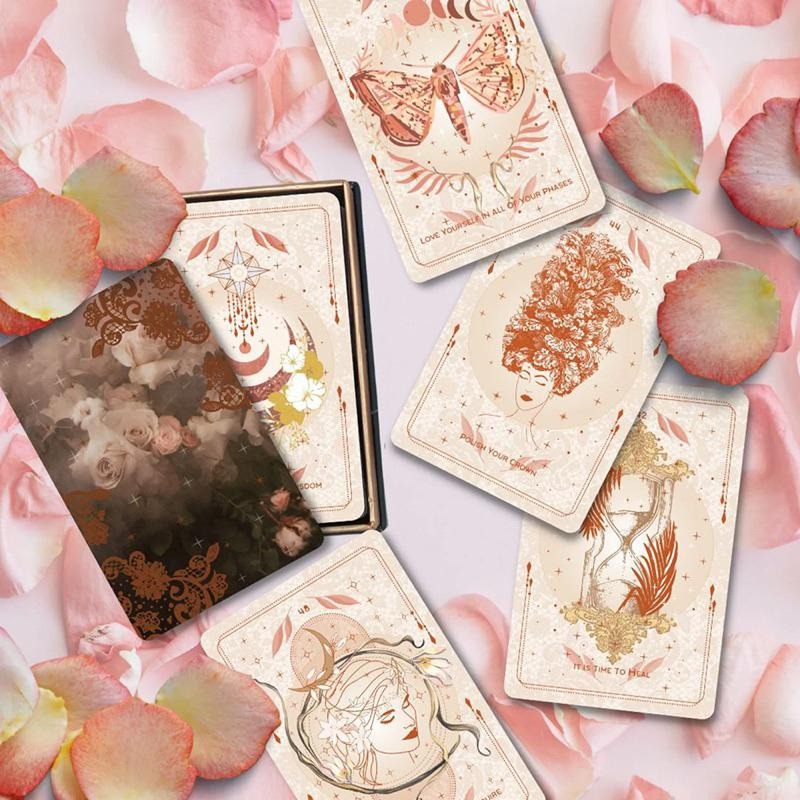 ❤️莉莉塔羅占卜❤️正版 The Destiny Oracle Lace 命運蕾絲神諭卡 偉特 卡牌 占卜卡牌 神諭卡-細節圖2
