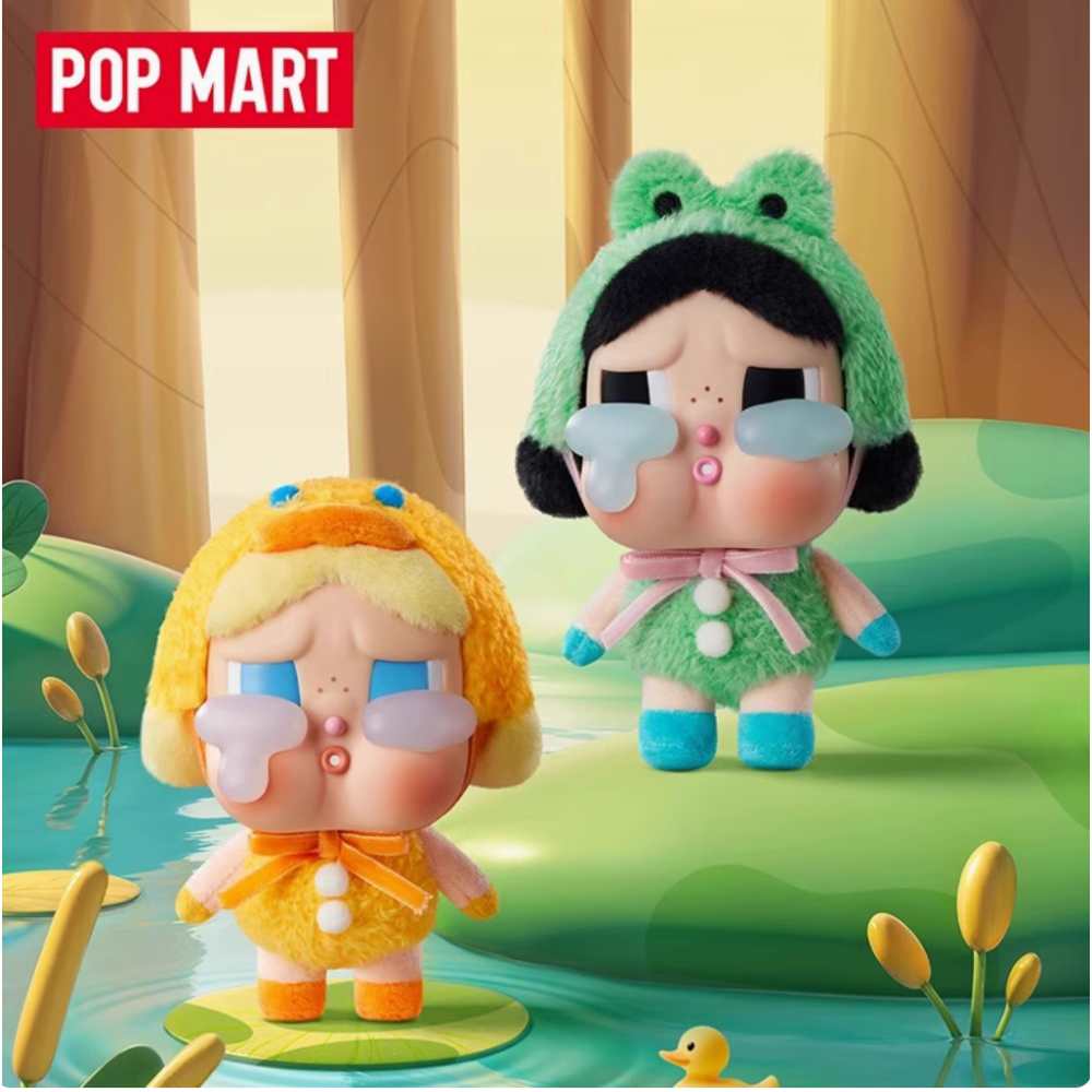 正品 POPMART 泡泡瑪特 CRYBABY 眼淚工廠系列搪膠臉毛絨盲盒哭娃掛件週邊-細節圖2