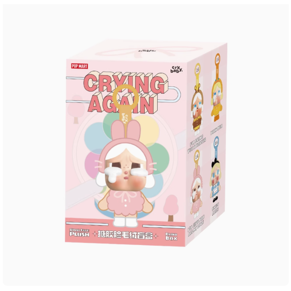 正品 POPMART 泡泡瑪特 CRYBABY 眼淚工廠系列搪膠臉毛絨盲盒哭娃掛件週邊-規格圖6
