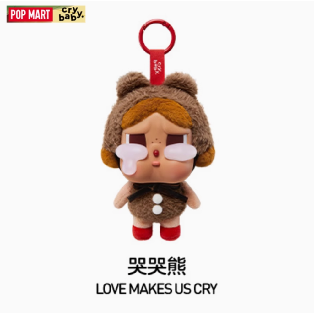 正品 POPMART 泡泡瑪特 CRYBABY 眼淚工廠系列搪膠臉毛絨盲盒哭娃掛件週邊-規格圖6