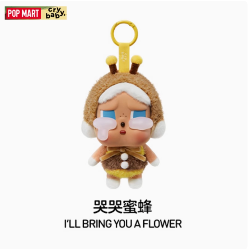 正品 POPMART 泡泡瑪特 CRYBABY 眼淚工廠系列搪膠臉毛絨盲盒哭娃掛件週邊-規格圖6