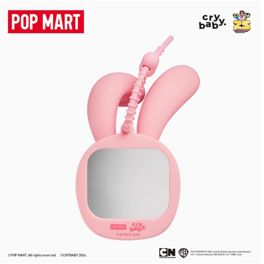 【全新現貨】POPMART泡泡瑪特 CRYBABY x 飛天小女警系列鏡子掛件-細節圖4