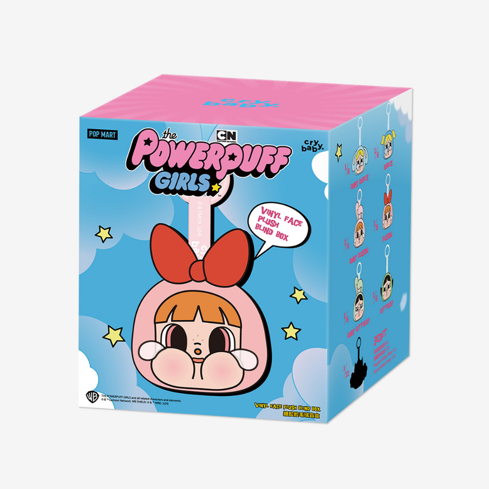 POPMART 泡泡瑪特 CRYBABY 飛天小女警系列哭娃搪膠臉毛絨掛件盲盒-細節圖4