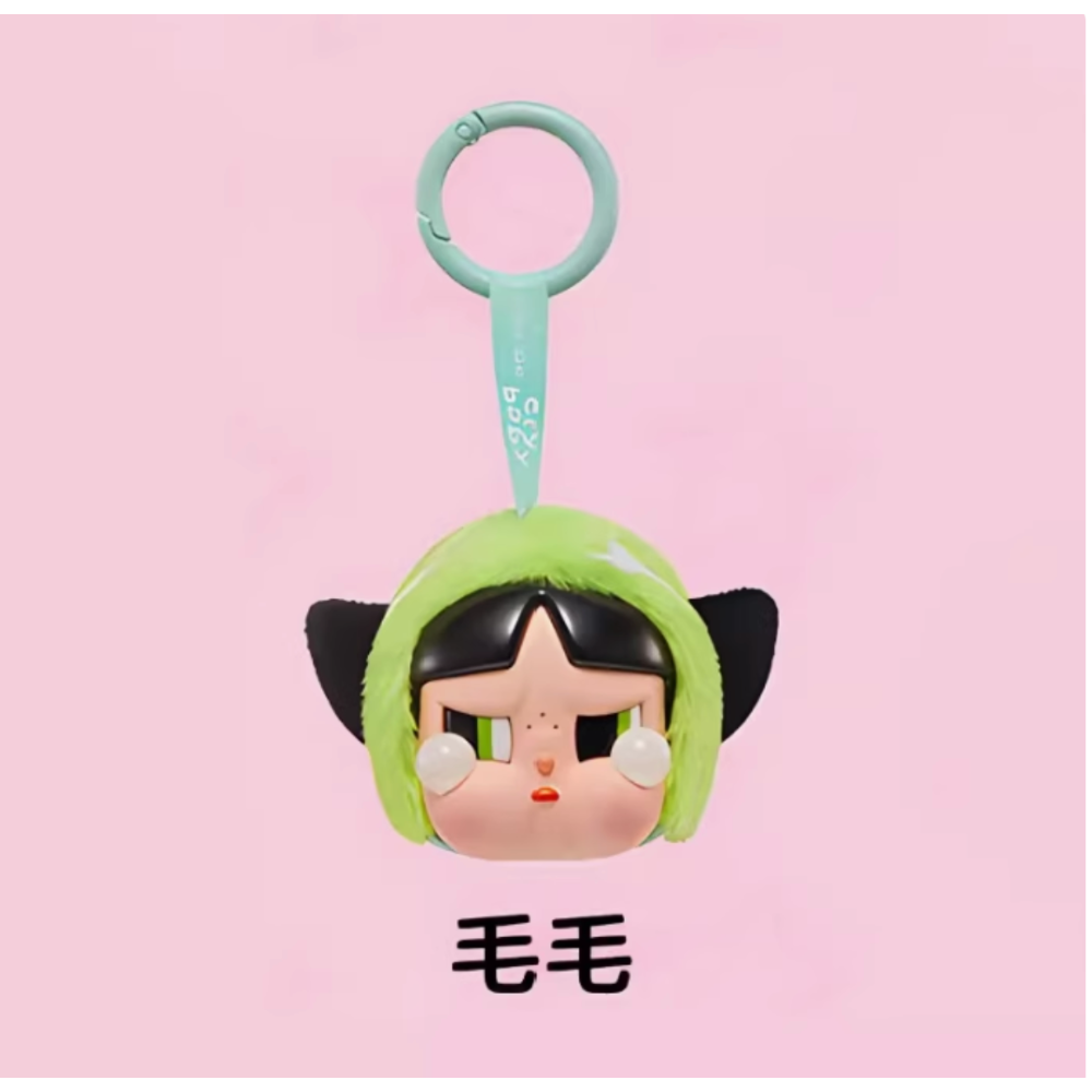 POPMART 泡泡瑪特 CRYBABY 飛天小女警系列哭娃搪膠臉毛絨掛件盲盒-規格圖5