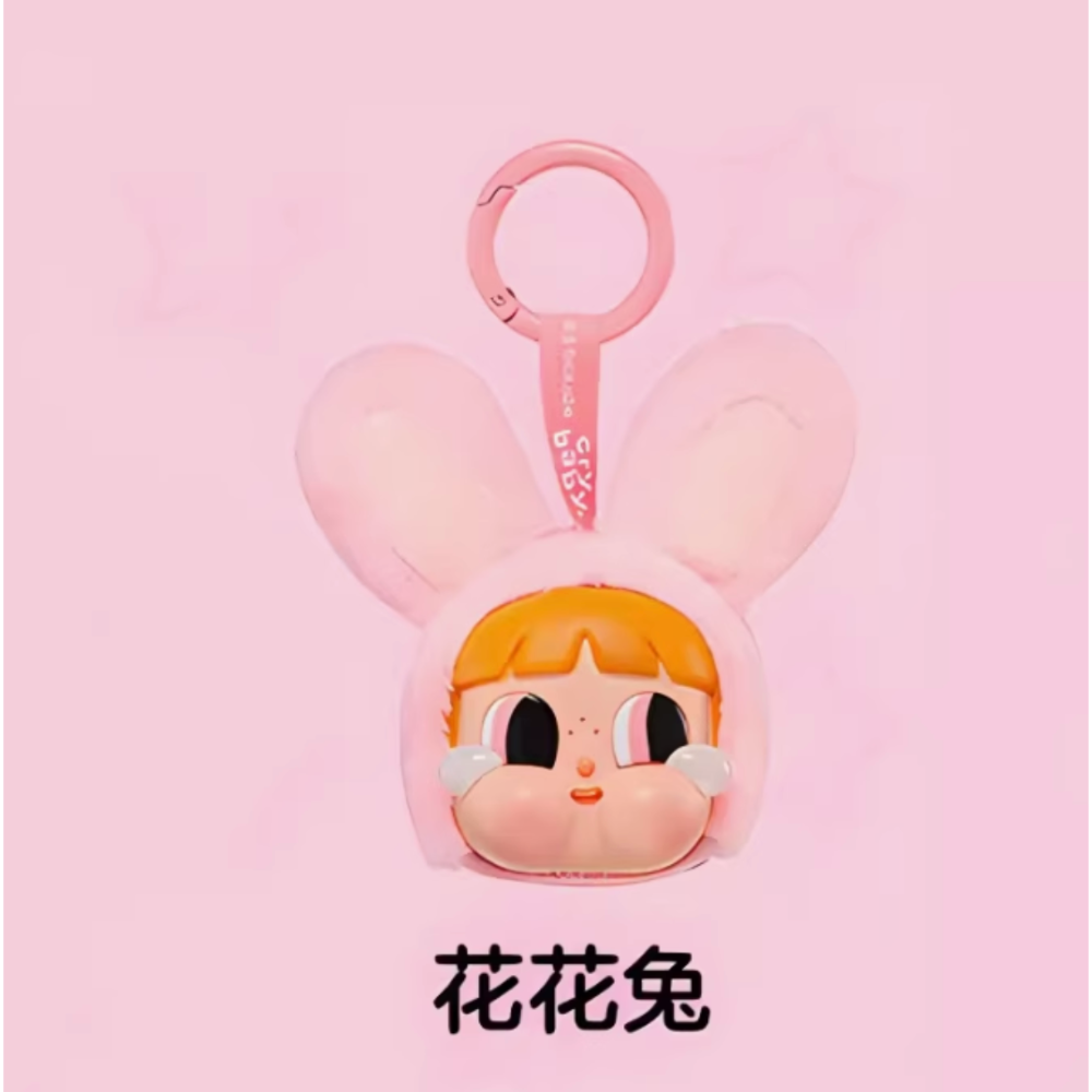 POPMART 泡泡瑪特 CRYBABY 飛天小女警系列哭娃搪膠臉毛絨掛件盲盒-規格圖5