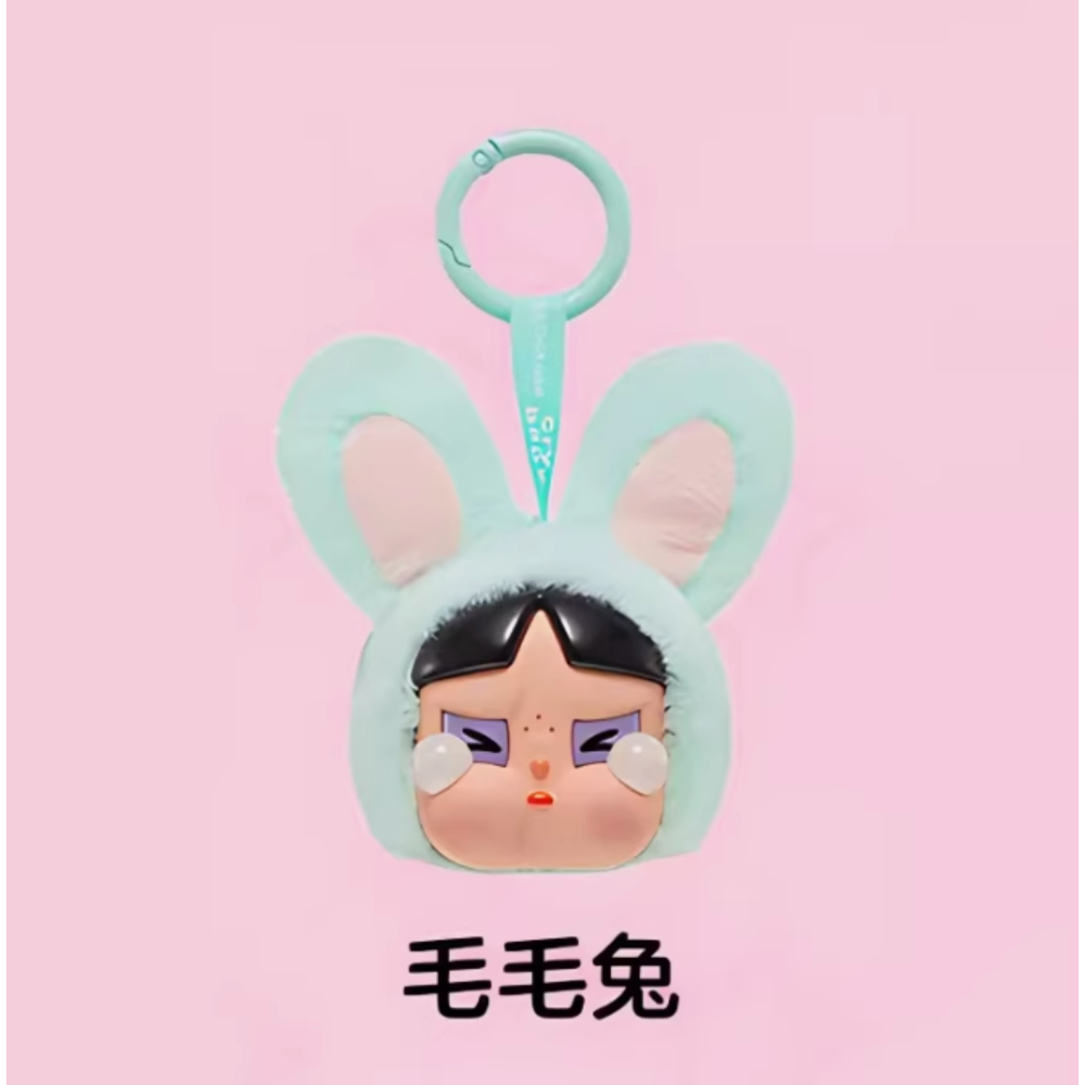 POPMART 泡泡瑪特 CRYBABY 飛天小女警系列哭娃搪膠臉毛絨掛件盲盒-規格圖5