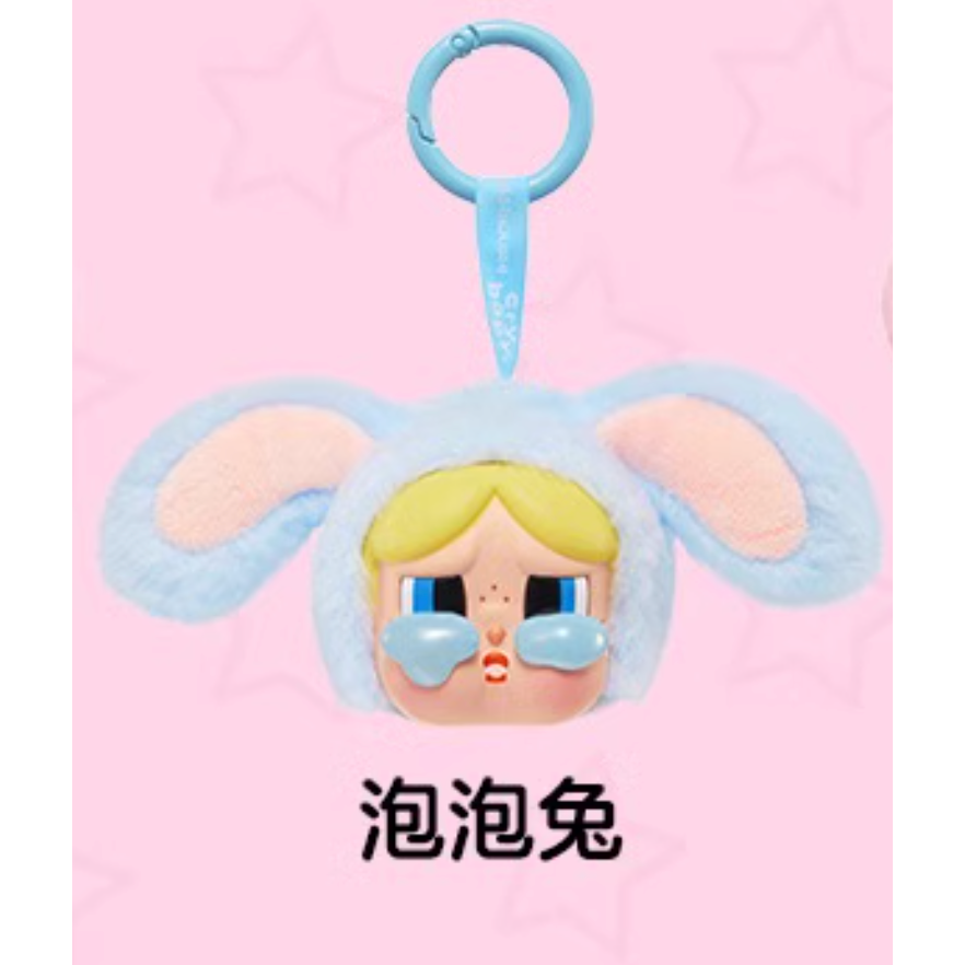 POPMART 泡泡瑪特 CRYBABY 飛天小女警系列哭娃搪膠臉毛絨掛件盲盒-規格圖5