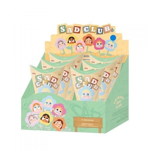 官方正品 泡泡瑪特 CRYBABY 悲傷俱樂部系列盲盒毛絨花朵週邊新年禮物/派對禮物-規格圖5