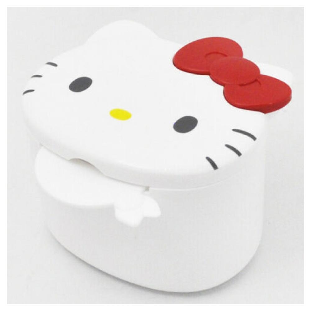 凱蒂貓 日本製 假牙清潔盒 牙套儲牙盒 假牙專用收納盒-細節圖2