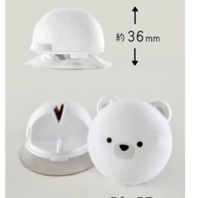 日本進口 白熊吸盤式附蓋磨刀架 家庭用磨刀石 磨刀器-細節圖4