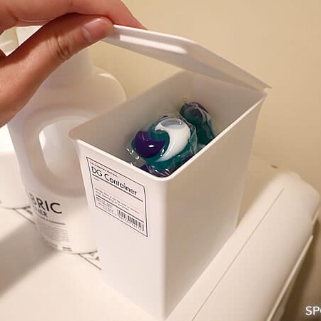 白色 日本製 洗衣粉 洗衣球  小物 垃圾桶 收納盒-細節圖2