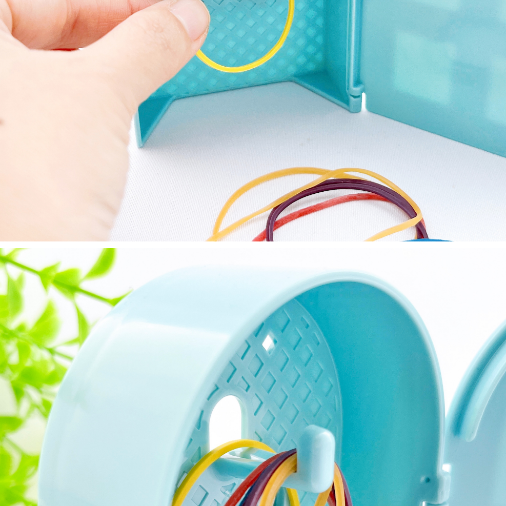 日本製 造型 磁鐵式 橡皮筋收納盒 小物 鑰匙 磁鐵收納盒-細節圖3