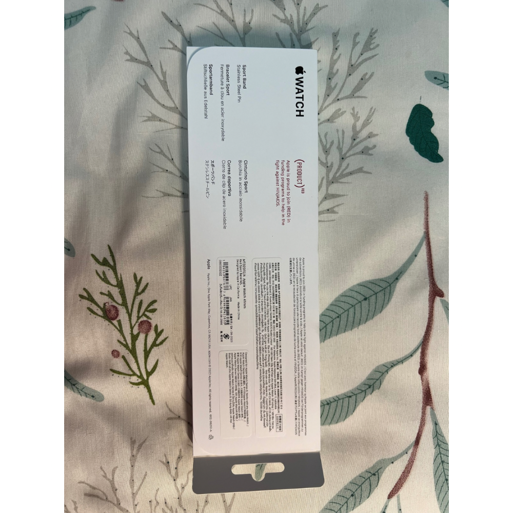 Apple Watch S9 41公釐 運動 錶帶（紅色）-細節圖2