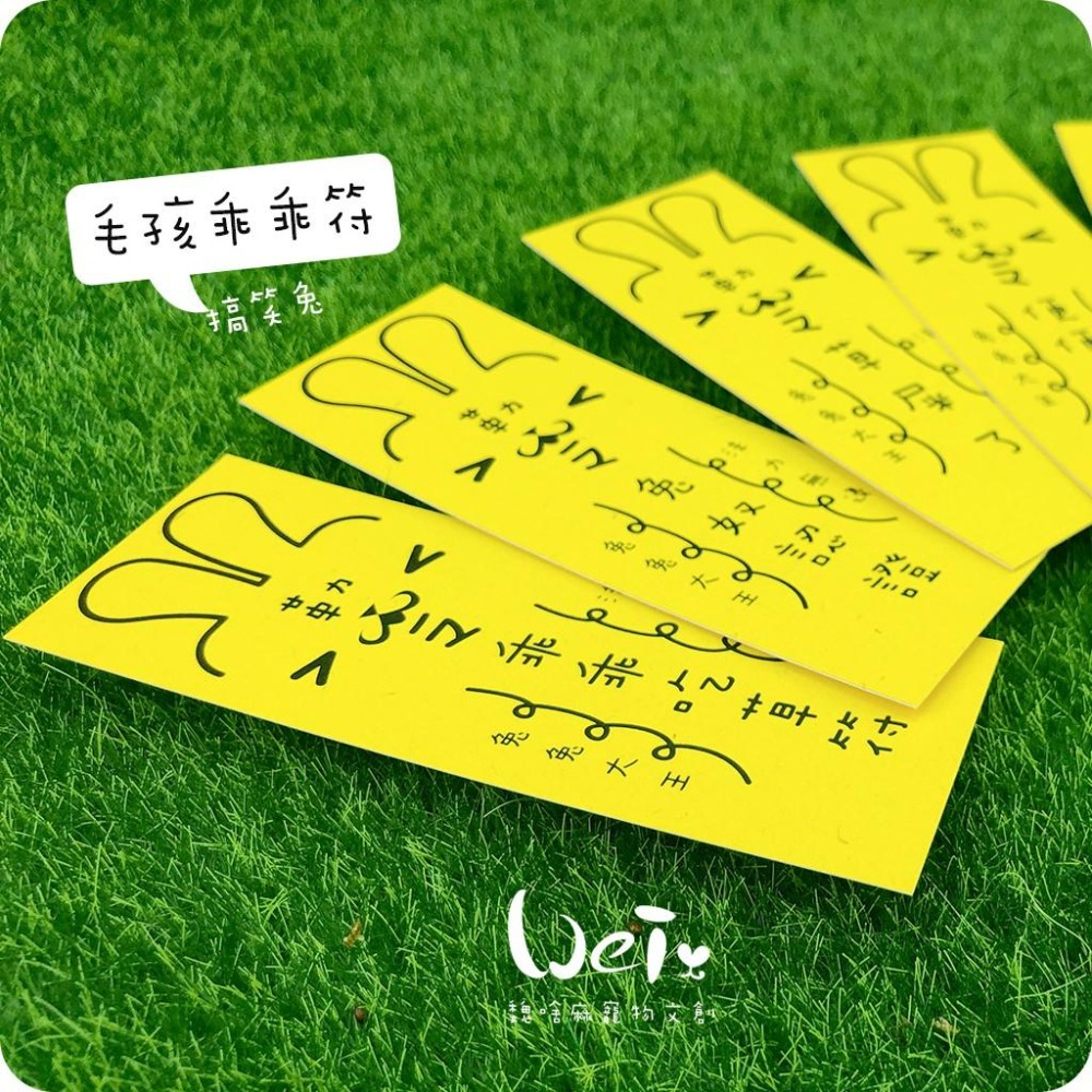 魏啥麻文創設計-兔兔專屬乖乖符-搞笑兔-細節圖2