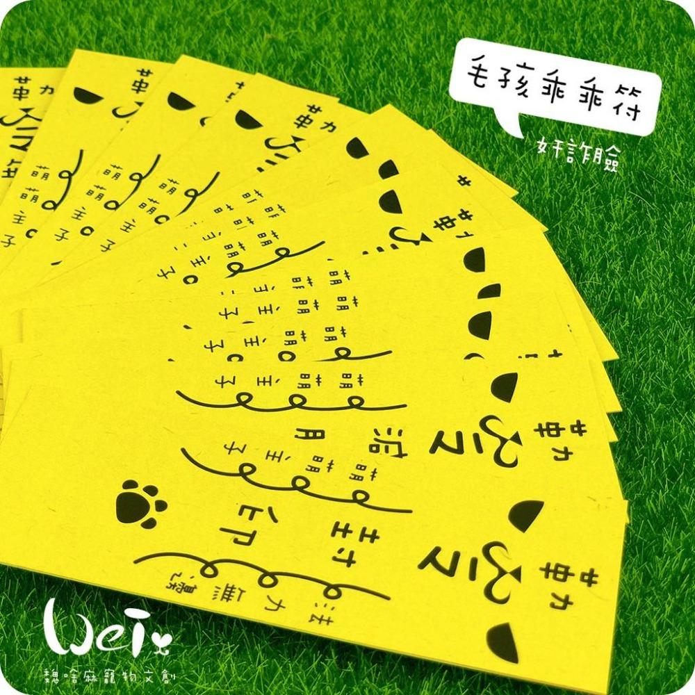 魏啥麻文創設計-毛孩乖乖符-奸詐臉-細節圖2