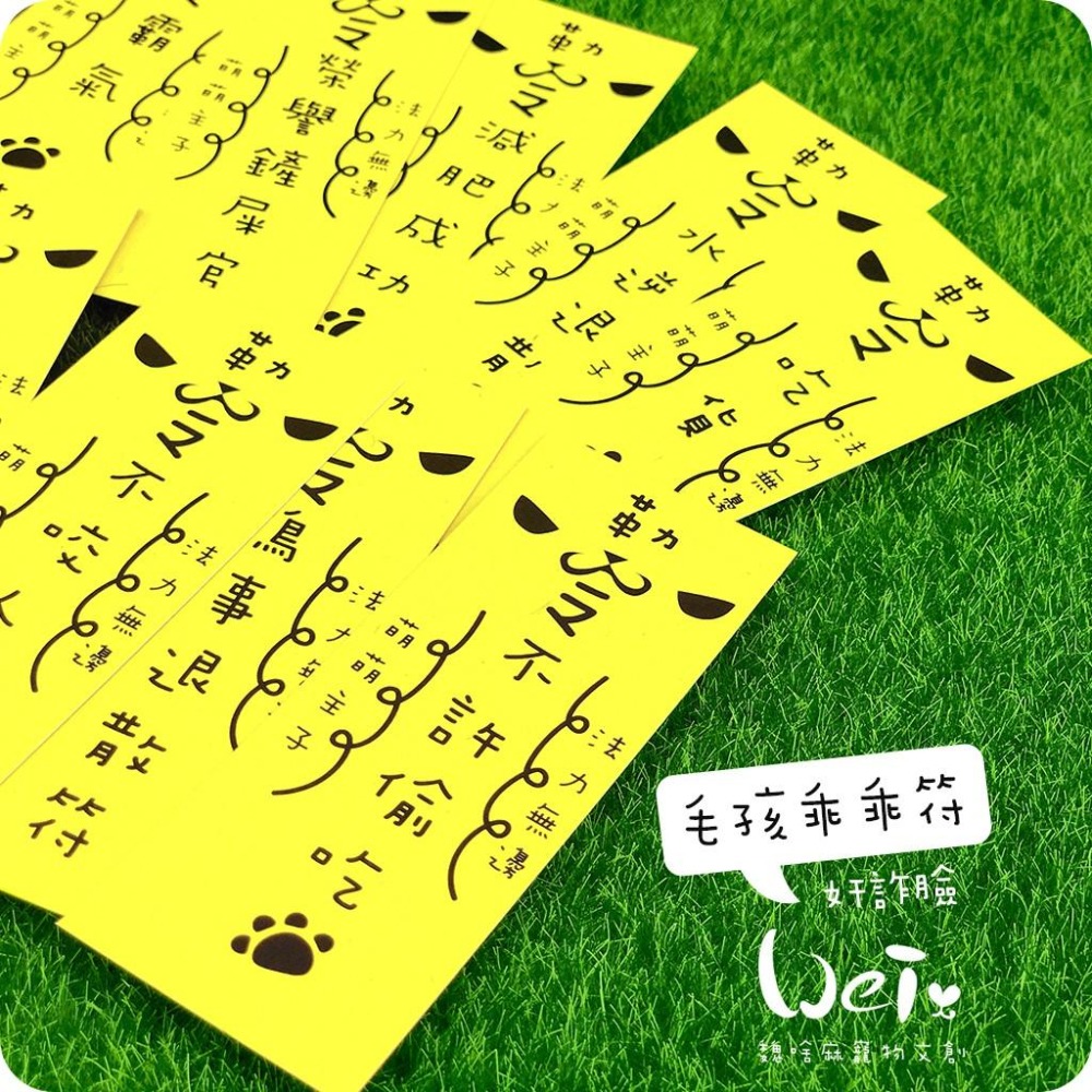 魏啥麻文創設計-毛孩乖乖符-奸詐臉-細節圖6