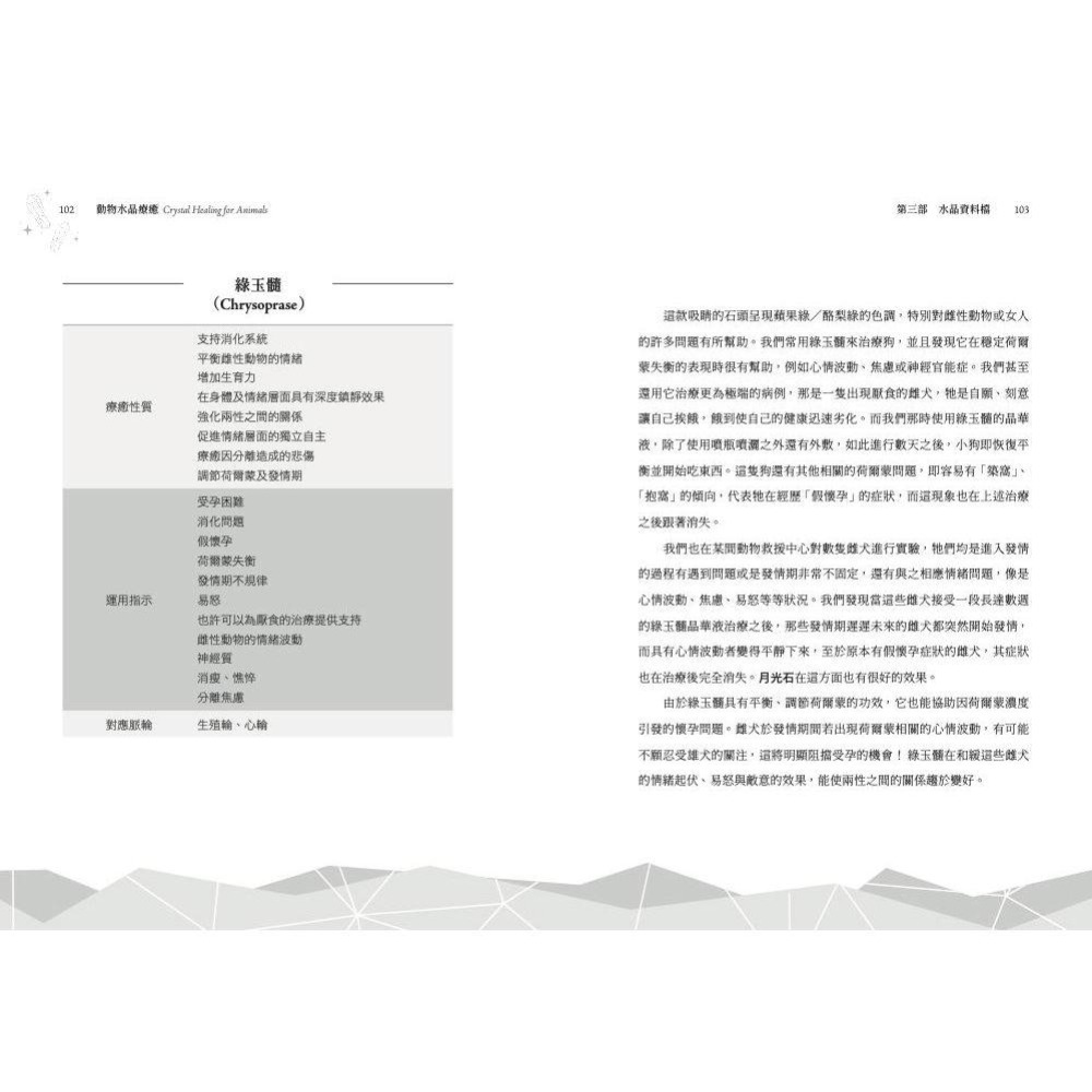 魏啥麻-《書》動物水晶療癒：運用30種常見水晶療癒動物身心靈 Crystal Healing for Animals-細節圖7