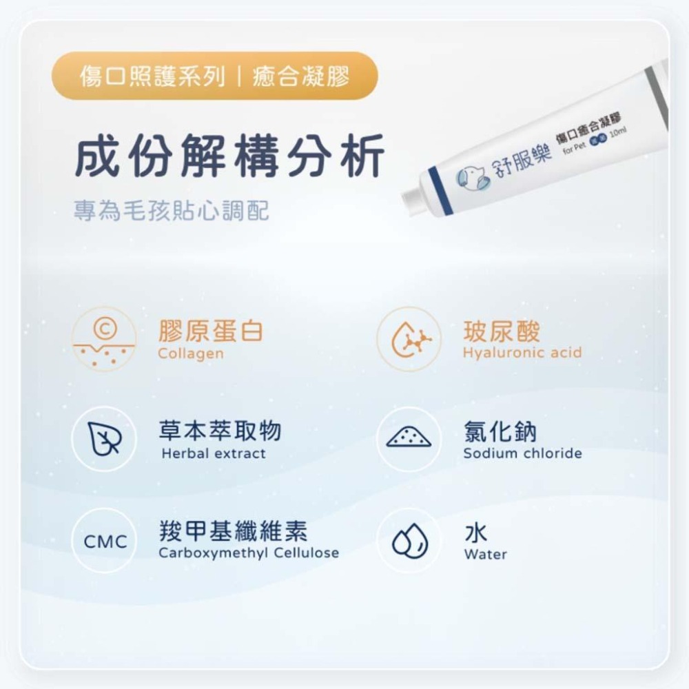 魏啥麻-舒服樂 癒合凝膠 10ml (寵物傷口照護系列)添加保濕因子-細節圖5