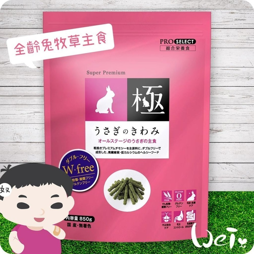 魏啥麻-日本HI PET粉極全齡兔牧草主食飼料850g(低鈣 無穀物無麩質 營養高 乳酸菌)-細節圖6