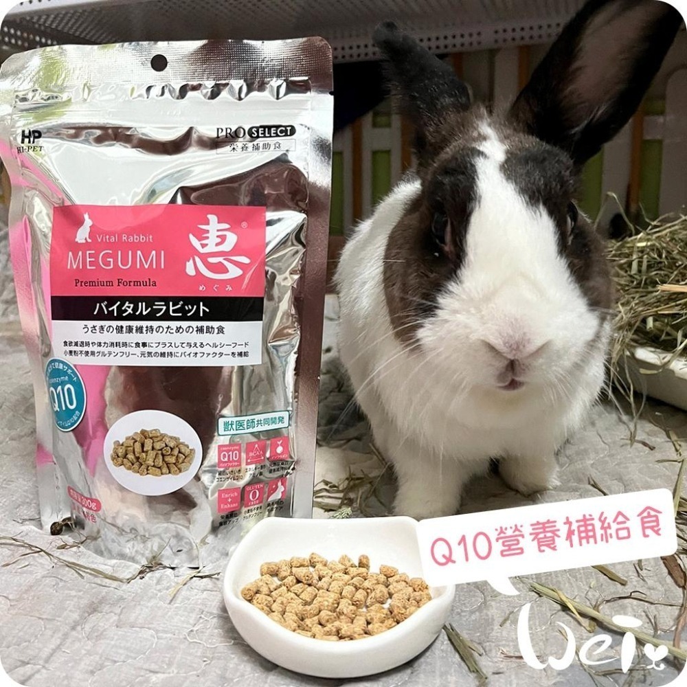 魏啥麻-日本HI PET 惠 Q10營養補給食 300g (低鈣 蛋白質(18%) Q10 無麩質)兔 天竺鼠保健品-細節圖4