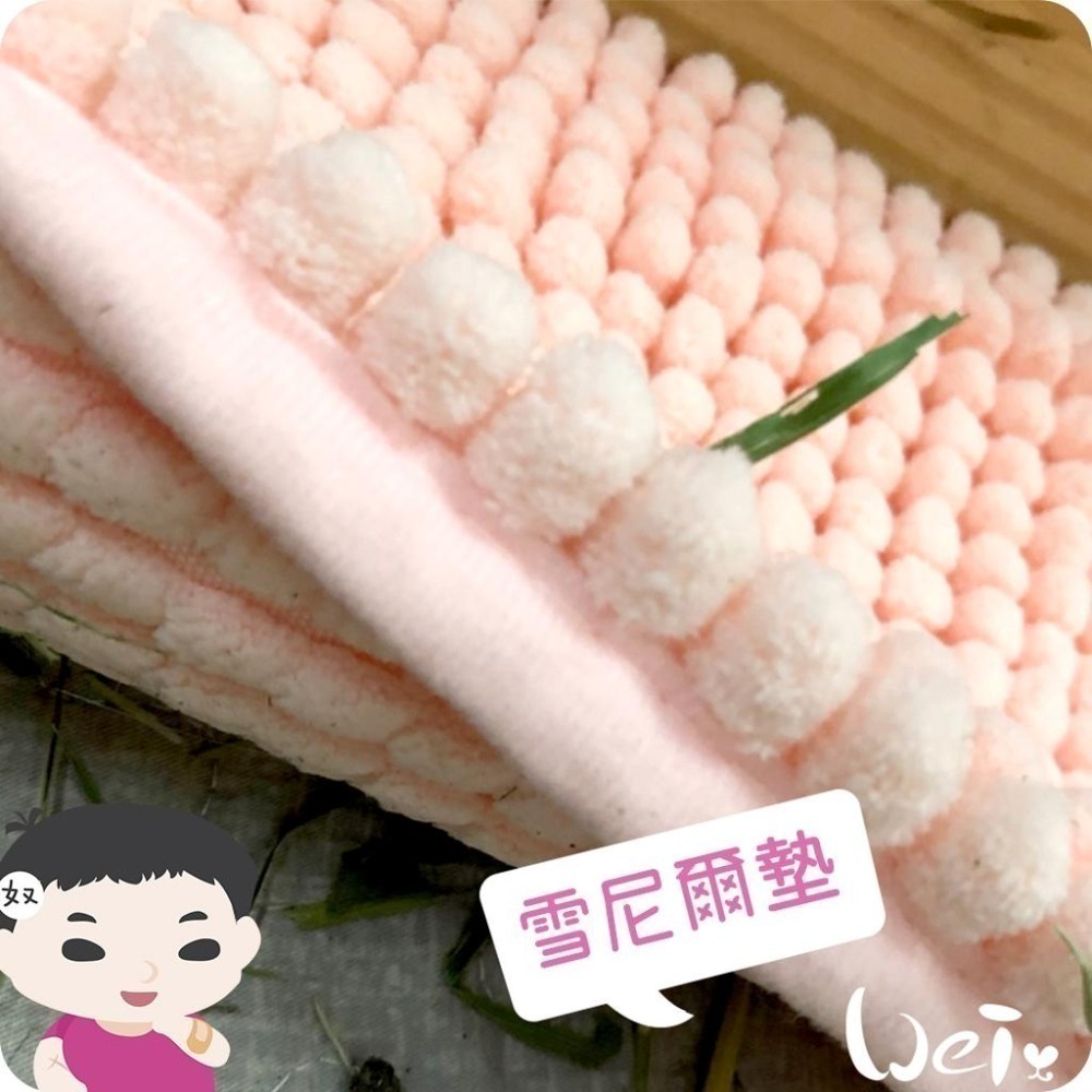 魏啥麻-雪尼爾墊 (加厚的毛巾觸感.不滑.吸水快速快乾.軟便黏住好清洗.可長時間使用)(兔 天竺鼠)-細節圖2