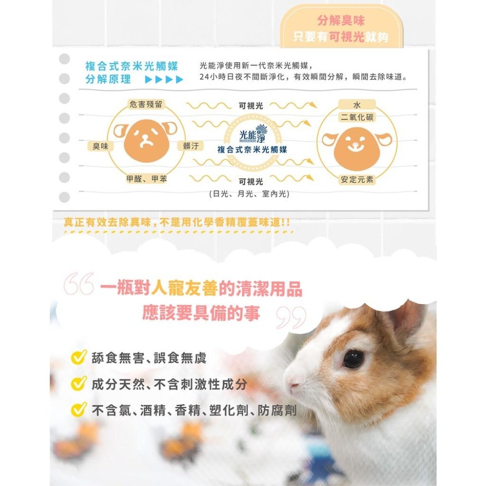 魏啥麻-光能淨 小動物身體護理清潔噴劑 60ml(寵物 兔 天竺鼠)-細節圖7